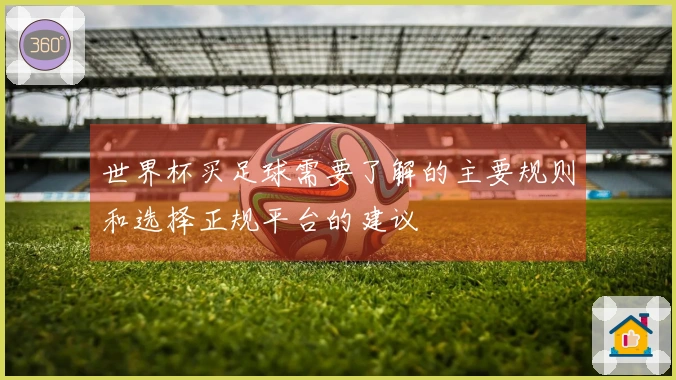 世界杯买足球需要了解的主要规则和选择正规平台的建议