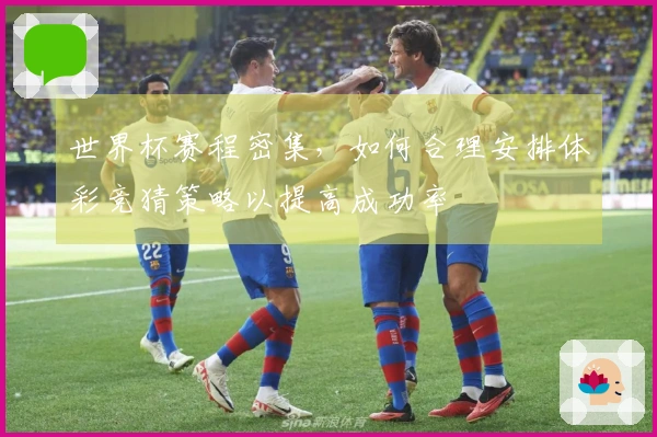 世界杯赛程密集,如何合理安排体彩竞猜策略以提高成功率